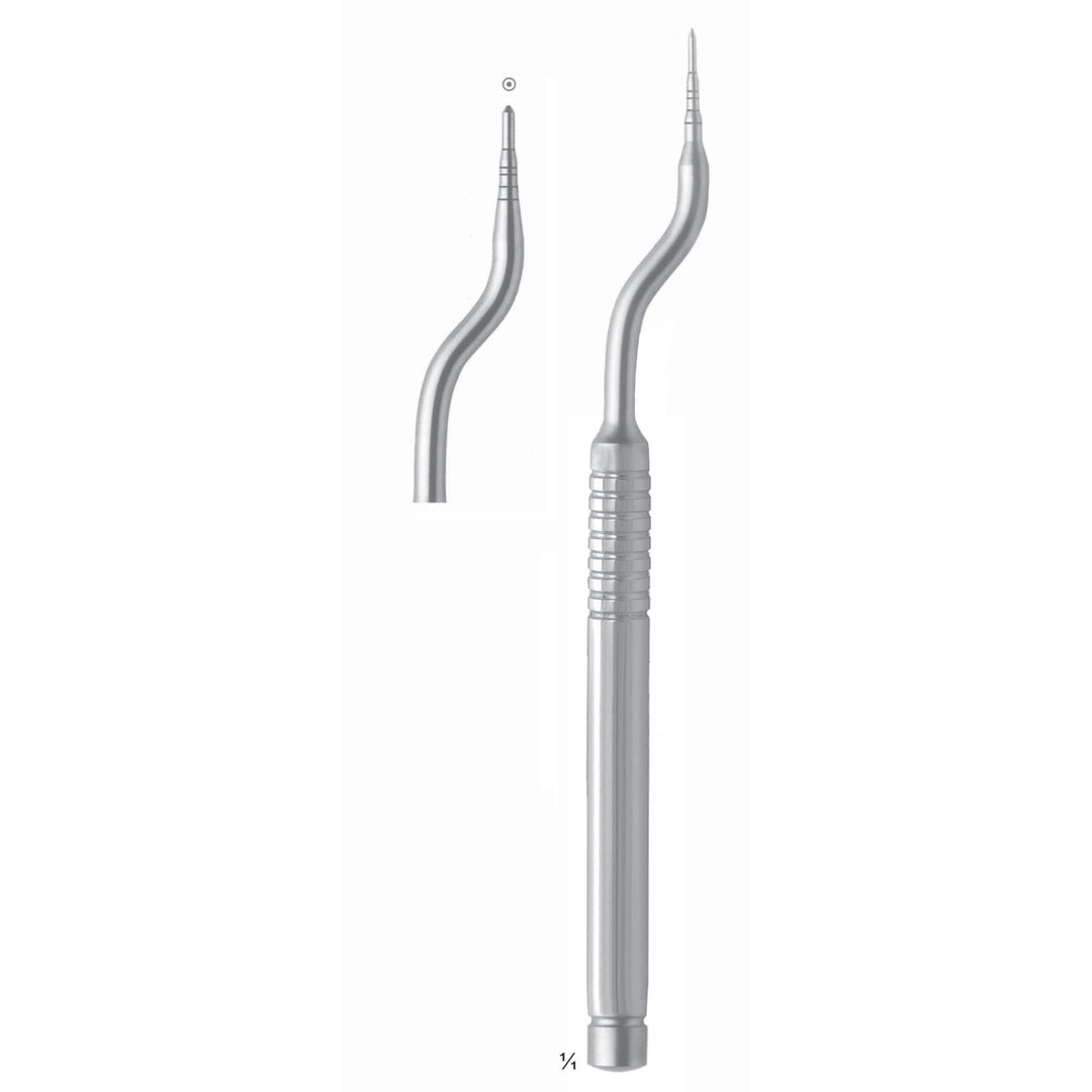 Korner/Westermann Bone Instruments 17.5Cm 7-10-11-13-15 Mm Fig 1X 2,0 Mm / 5,0 Mm Convex Working End For Sinus Floor Elevation, Graduated (L-132-01) by Raymed