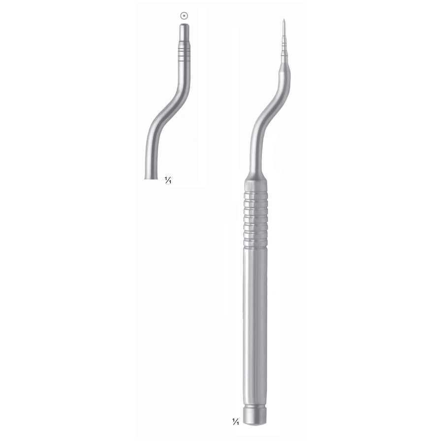 Korner/Westermann Bone Instruments 17.5Cm 7-10-11-13-15 Mm Fig 3X 4,0 Mm / 5,0 Mm Convex Working End For Sinus Floor Elevation, Graduated (L-134-03) by Raymed