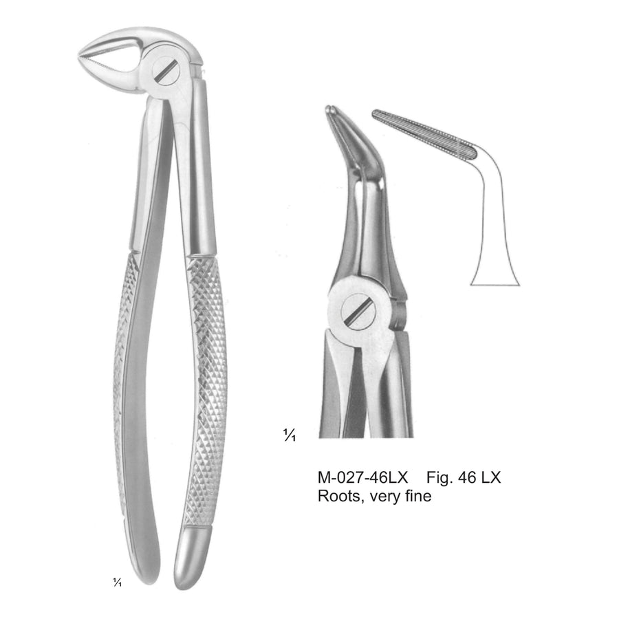 Extracting Forceps Roots, Very Fine Fig 46 Lx (M-027-46Lx) by Dr. Frigz