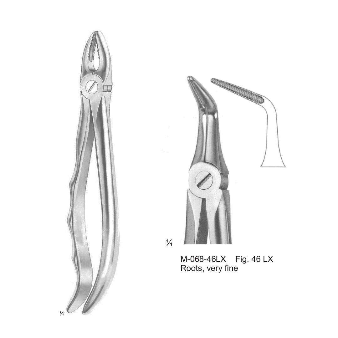 Extracting Forceps Roots, Very Fine Fig 46 Lx (M-068-46Lx) by Dr. Frigz