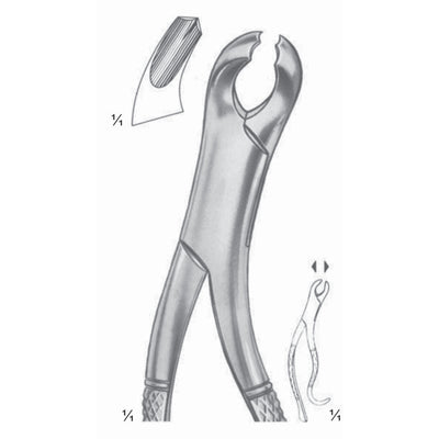 Harris Extracting Forceps Lower Molars Fig 15 (M-117-15)