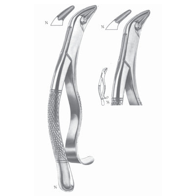 Thomas Extracting Forceps Lower Canines, Premolar And Molars Fig 85 A (M-123-85A)