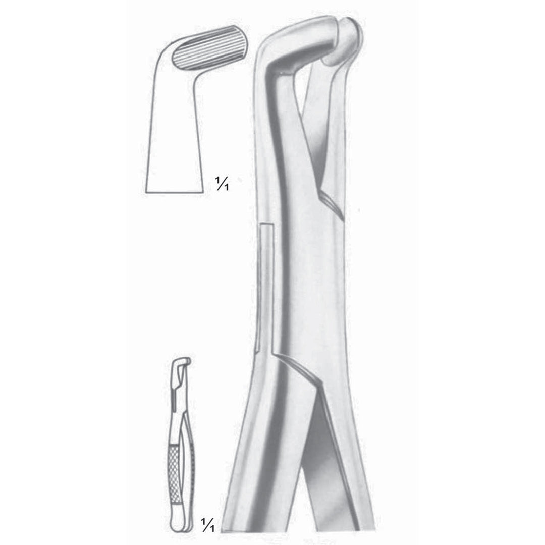 Extracting Forceps Lower Third Molars Fig 222 (M-135-222) by Dr. Frigz