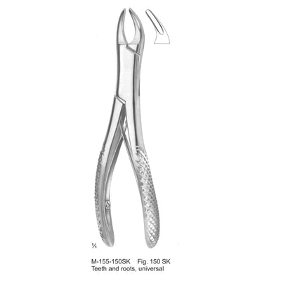 Extracting Forceps Teeth And Roots, Universal Fig 150 Sk (M-155-150SK)