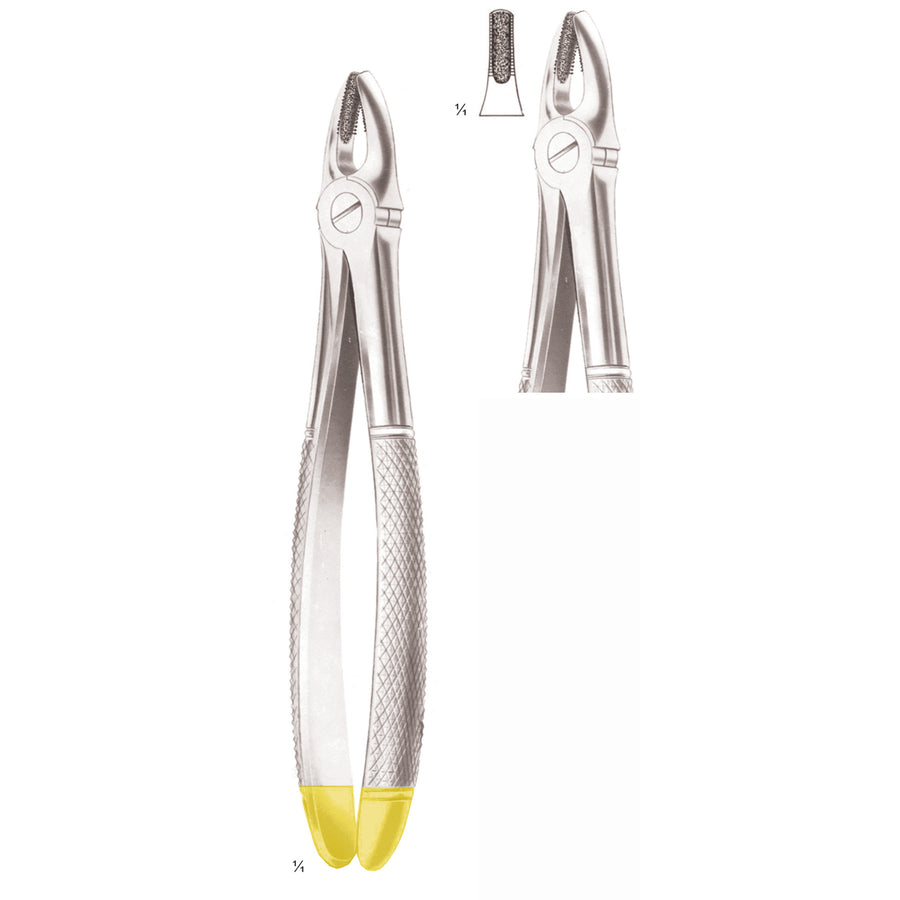 Extracting Forceps Upper Incisors And Canines, Diamond-Coated Jaws Fig 1 (M-159-01) by Dr. Frigz