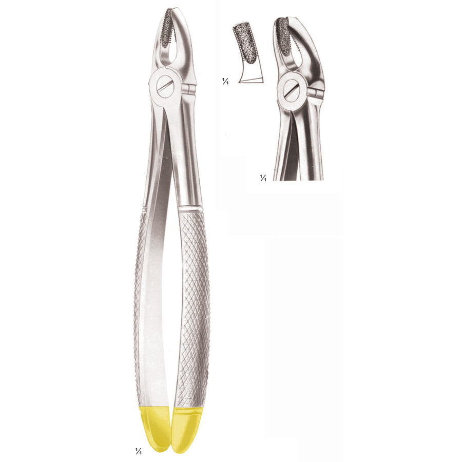 Extracting Forceps Upper Molars, Left, Diamond-Coated Jaws Fig 18 (M-162-18) by Dr. Frigz