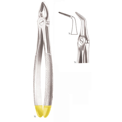 Extracting Forceps Fig 46 L Very Fine Upper Roots, Gripping In Depth, Diamond-Coated Jaws (M-170-46L) by Dr. Frigz