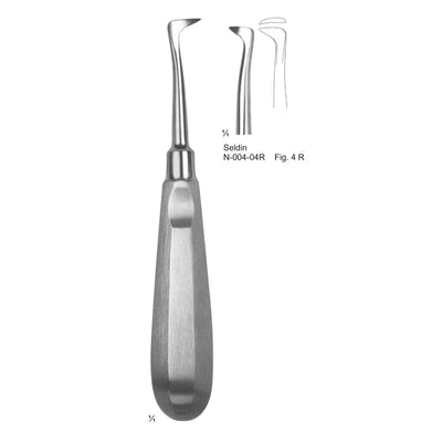 Seldin Root Elevators Fig 4 R (N-004-04R)