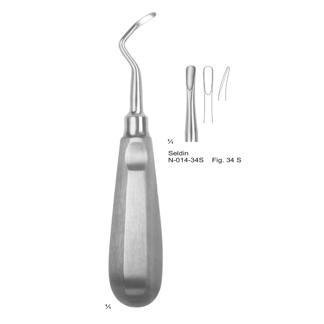 Seldin Root Elevators Fig 34 S (N-014-34S) by Dr. Frigz