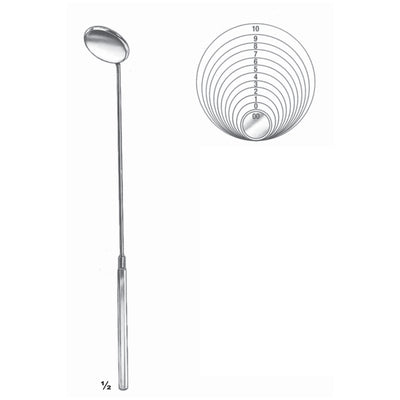 Mouth Mirrors 18.5cm Plane, With Fixed Handle Fig 2 14,5 mm (P-004-14) by Dr. Frigz
