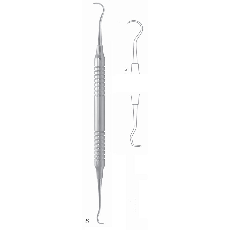 Towner Scalers 17.5cm Hollow Handle, For Removing Stubborn Tartar/Scale Fig 15/30 8 mm (Q-021-02) by Dr. Frigz