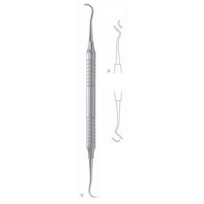 Scalers 17.5cm Hollow Handle, Molars, Universal Fig 204 S 8 mm (Q-028-04) by Dr. Frigz