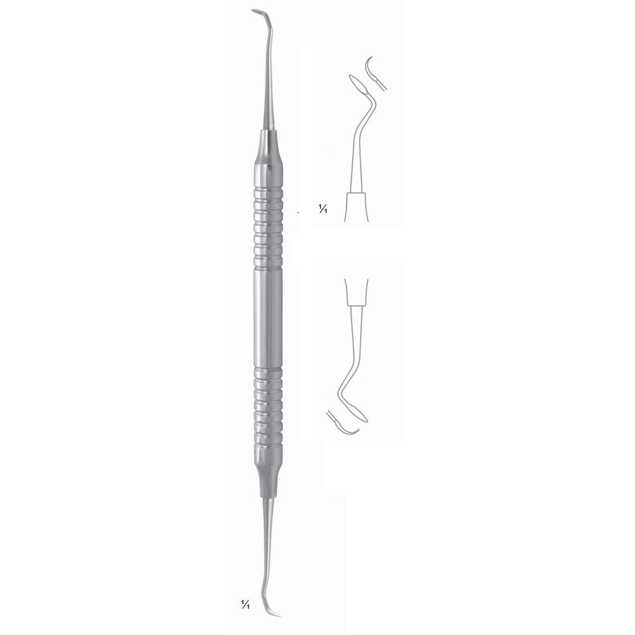 Scalers 17.5cm Hollow Handle, Incisors, Fig T 2/3 8 mm (Q-032-03) by Dr. Frigz