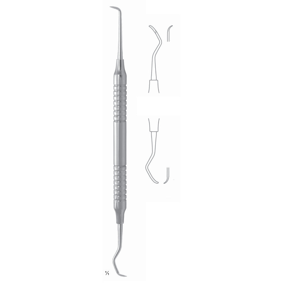 Goldman-Fox Scalers 17.5cm Hollow Handle Fig 3 8 mm (Q-038-03) by Dr. Frigz