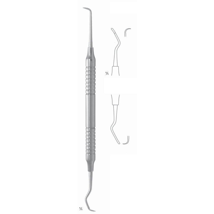 Goldman-Fox Scalers 17.5cm Hollow Handle Fig 4 8 mm (Q-039-04) by Dr. Frigz