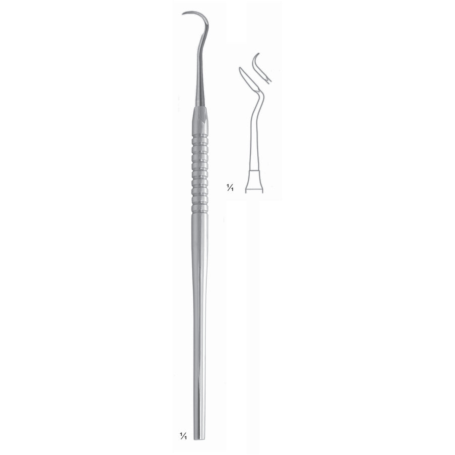 Crane-Kaplan Scalers 17.5cm Solid Handle Fig 2 6 mm (Q-044-02) by Dr. Frigz