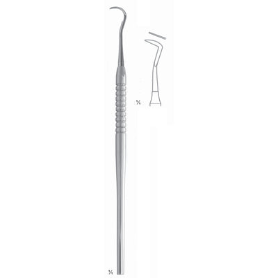 White Scalers 17.5cm Solid Handle Fig 12B 6 mm (Q-046-04)