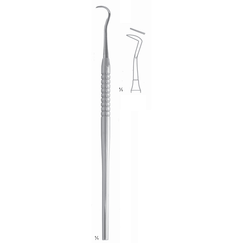 White Scalers 17.5cm Solid Handle Fig 12B 6 mm (Q-046-04) by Dr. Frigz