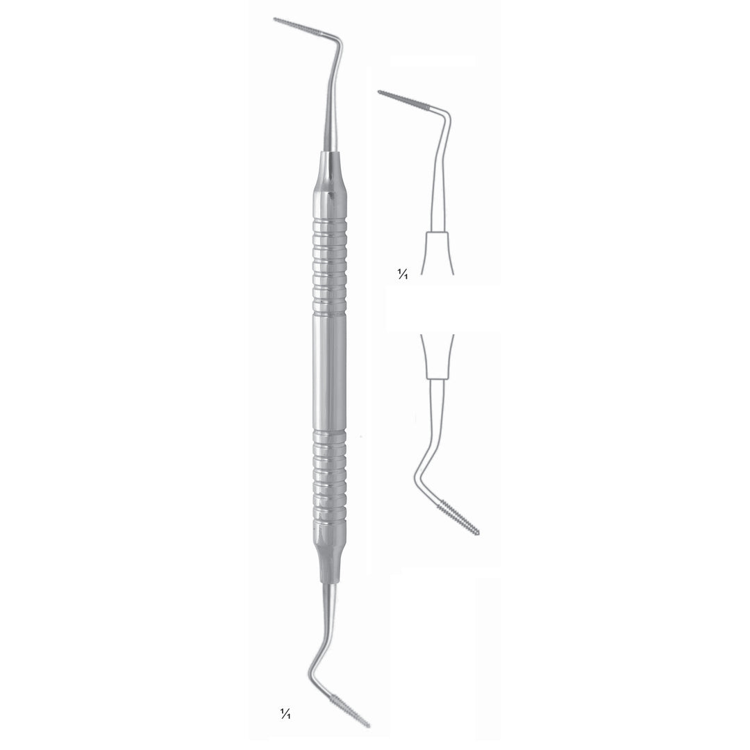 Scalers 17.5cm Hollow Handle 8 mm Modified, For Removal Of Granulomatous Tissue From Supra- And Infrabone Pockets (Q-049-01) by Dr. Frigz