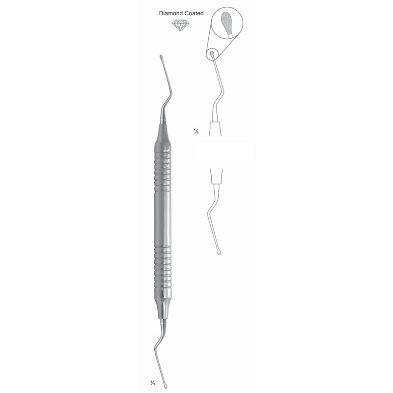 Roncati Scalers File, Straight, Diamond Coated (Q-053-01) by Dr. Frigz