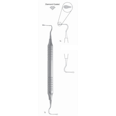 Roncati Scalers File Back Action, Diamond Coated (Q-054-02) by Dr. Frigz