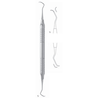 Columbia Scalers 17.5cm Universal Curette, Hollow Handle, Incisors, Universal Fig 2R/2L 8 mm (Q-062-02)