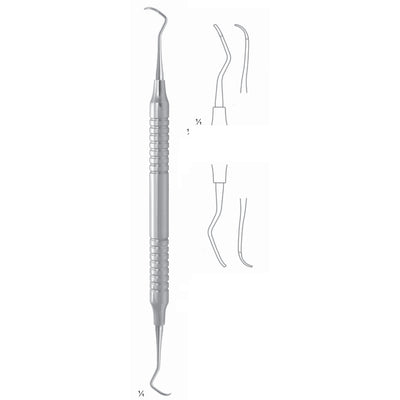 Scalers 17.5cm Universal Curette, Hollow Handle, Incisors And Lateral Teeth, Universal Fig Gx4 8 mm (Q-064-04) by Dr. Frigz