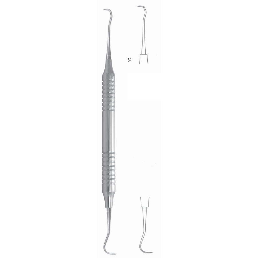 Roncati Scaler Scalers 17.5cm Hollow Handle, Scaler Fig H6/H7 10 mm (Q-072-00) by Dr. Frigz