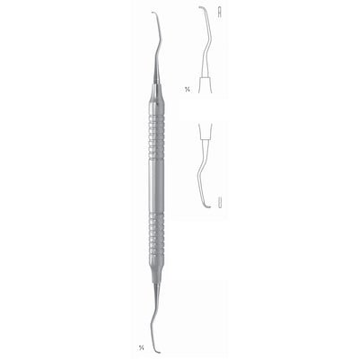 Gracey Mini Scalers 17.5cm Hollow Handle Fig 5/6 8 mm Incisors, Premolars, Universal, First Shaft Longer, Working End Shorter (Q-077-05)