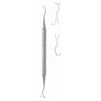 Gracey Standard Scalers 17.5cm Hollow Handle, Premolars, Lingual/Buccal Fig 7/8 8 mm (Q-087-07)