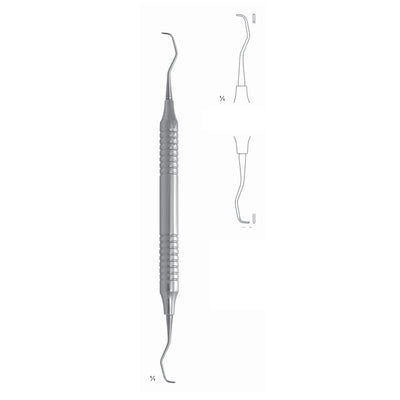 Big Gracey Scalers 17.5cm Hollow Handle, Incisors, Premolars, Universal Fig 3/4 10 mm (Q-103-03) by Dr. Frigz