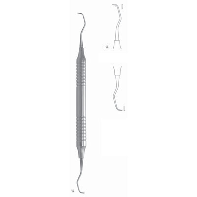 Big Gracey Scalers 17.5cm Hollow Handle, Incisors, Premolars, Universal Fig 5/6 10 mm (Q-104-05) by Dr. Frigz