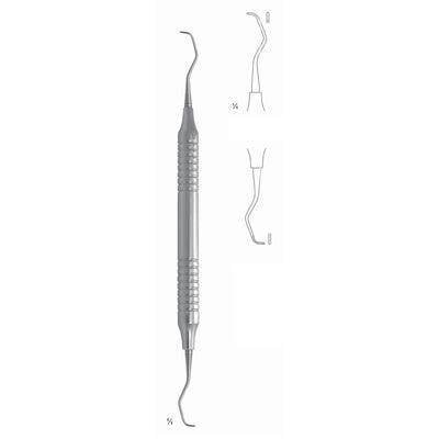 Big Gracey Scalers 17.5cm Hollow Handle, Premolars, Molars, Lingual, Buccal Fig 7/8 10 mm (Q-105-07) by Dr. Frigz