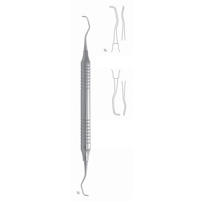 Big Gracey Scalers 17.5cm Hollow Handle, Premolars, Molars, Mesial, Mesiolingual, Mesiobuccal Fig 11/12 10 mm (Q-107-11)