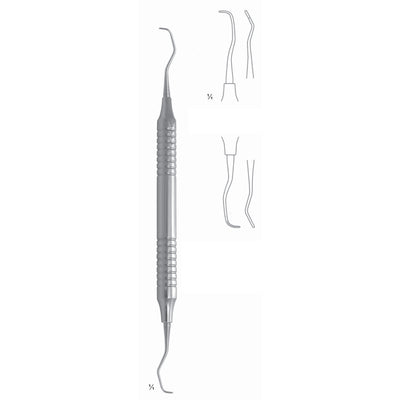 Big Gracey Scalers 17.5cm Hollow Handle, Premolars, Molars, Distal Fig 13/14 10 mm (Q-108-13)