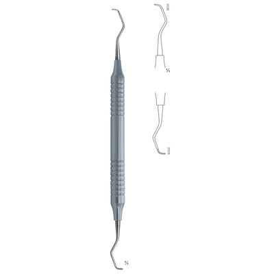 Scalers Ti 17.5cm Handle,Titanium, Hollow Handle Fig 7/8 10 mm Premolars, Molars, Lingual/Buccal (Q-122-07) by Dr. Frigz