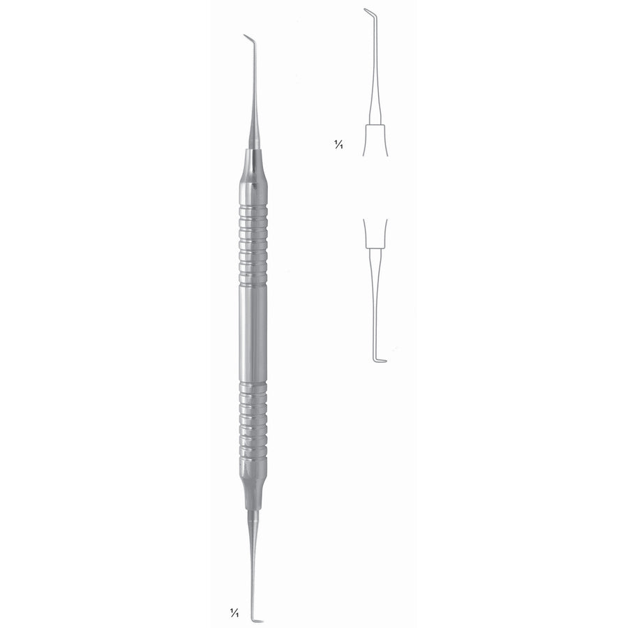 Zurich Scalers 17.5cm Hollow Handle, Micro Probe, For Retrograde Detection Of Root Canal Following Apicoectmy 8 mm (Q-157-00) by Dr. Frigz