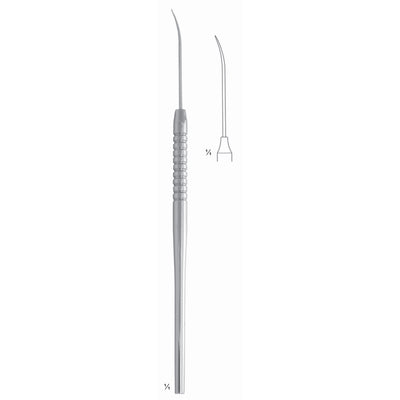 Scalers 17.5cm Solid Handle, Extra Delicate Tooth Probe, Sonde Dentaire Extra Fine Fig 3 6 mm (Q-158-03)