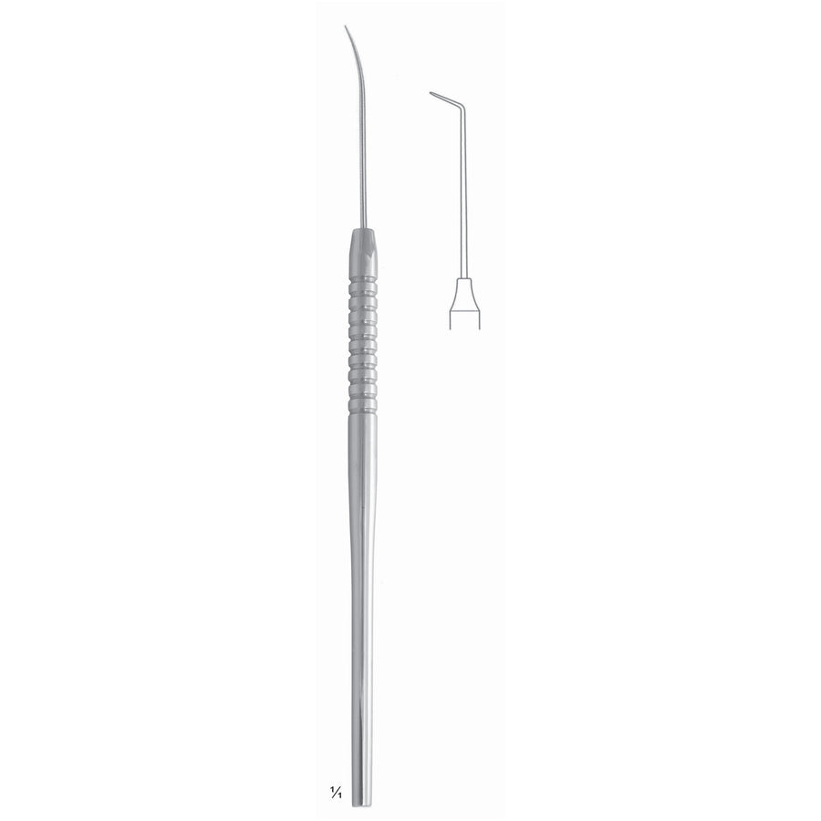 Scalers 17.5cm Solid Handle, Extra Delicate Tooth Probe, Sonde Dentaire Extra Fine Fig 6 6 mm (Q-159-06) by Dr. Frigz