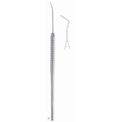 Scalers 17.5cm Solid Handle, Extra Delicate Tooth Probe, Sonde Dentaire Extra Fine Fig 9 6 mm (Q-161-09)
