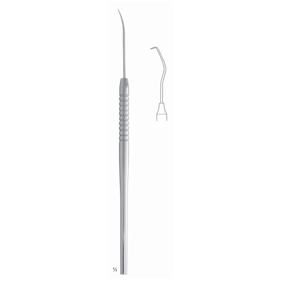 Scalers 17.5cm Solid Handle, Extra Delicate Tooth Probe, Sonde Dentaire Extra Fine Fig 17 6 mm (Q-163-17) by Dr. Frigz