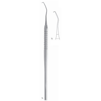 White Scalers 17.5cm Solid Handle, Mainly For Sub-Gingival Examination And Approx, Caries Fig 17 6 mm (Q-174-17) by Dr. Frigz