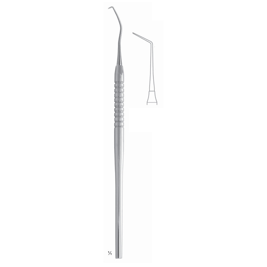 Scalers 17.5cm Solid Handle, Detection Of Plaque, Caries, Root Canals And Furcation Fig 6Xl 6 mm (Q-178-06) by Dr. Frigz