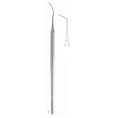 Scalers 17.5cm Solid Handle, Detection Of Plaque, Caries, Root Canals And Furcation Fig 6Xl 6 mm (Q-178-06)