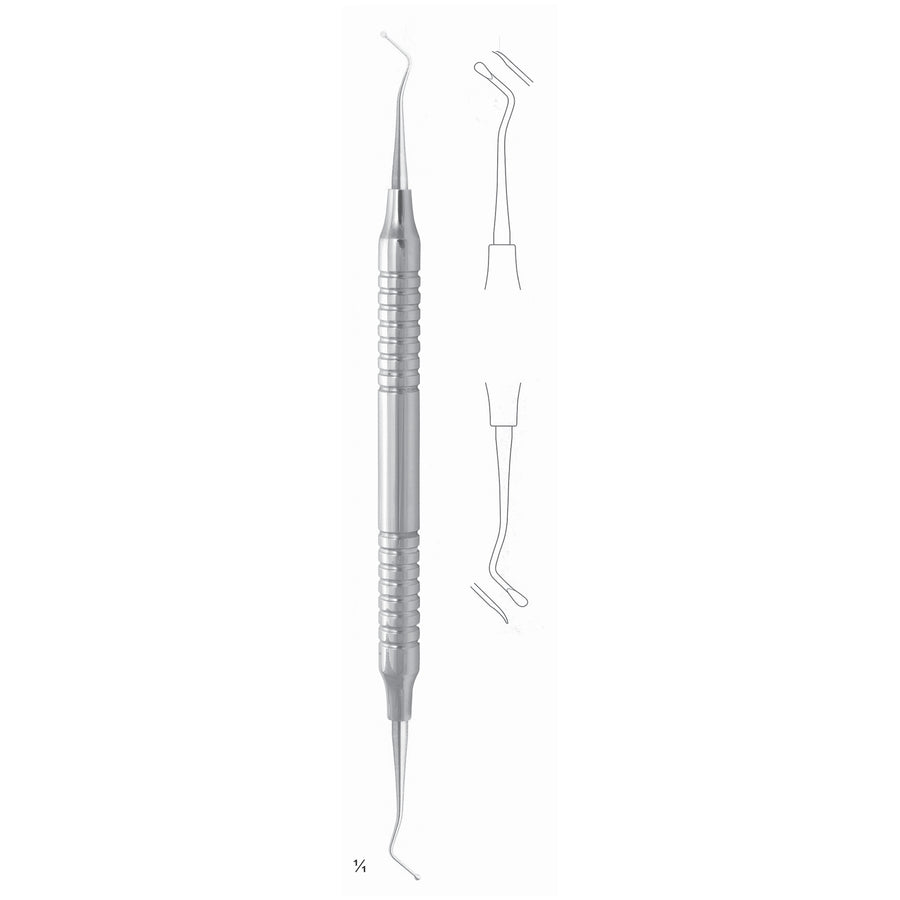 Scalers 17.5cm Hollow Handle, Double Ended Fig Gm 19W 8 mm (Q-220-06) by Dr. Frigz