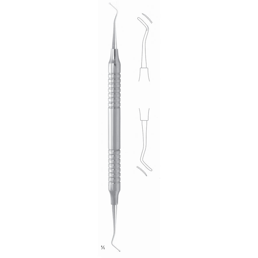 Scalers 17.5cm Hollow Handle, Double Ended Fig Gm 63/64 8 mm (Q-222-08) by Dr. Frigz