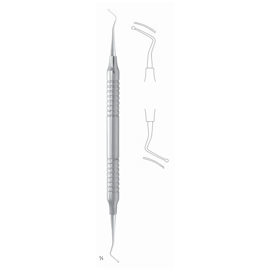 Scalers 17.5cm Hollow Handle, Double Ended Fig Gm 33L 8 mm (Q-226-12) by Dr. Frigz