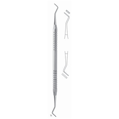 Black Scalers 17.5cm Solid Handle, Double Ended Fig 2 6 mm (Q-228-02)
