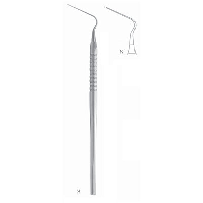 Scalers 17.5cm Solid Handle, Single Ended, Plugger Fig 30 6 mm (Q-245-30) by Dr. Frigz