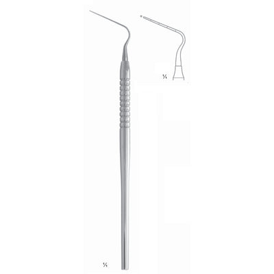 Scalers 17.5cm Solid Handle, Single Ended, Plugger Fig 60 6 mm (Q-248-60) by Dr. Frigz